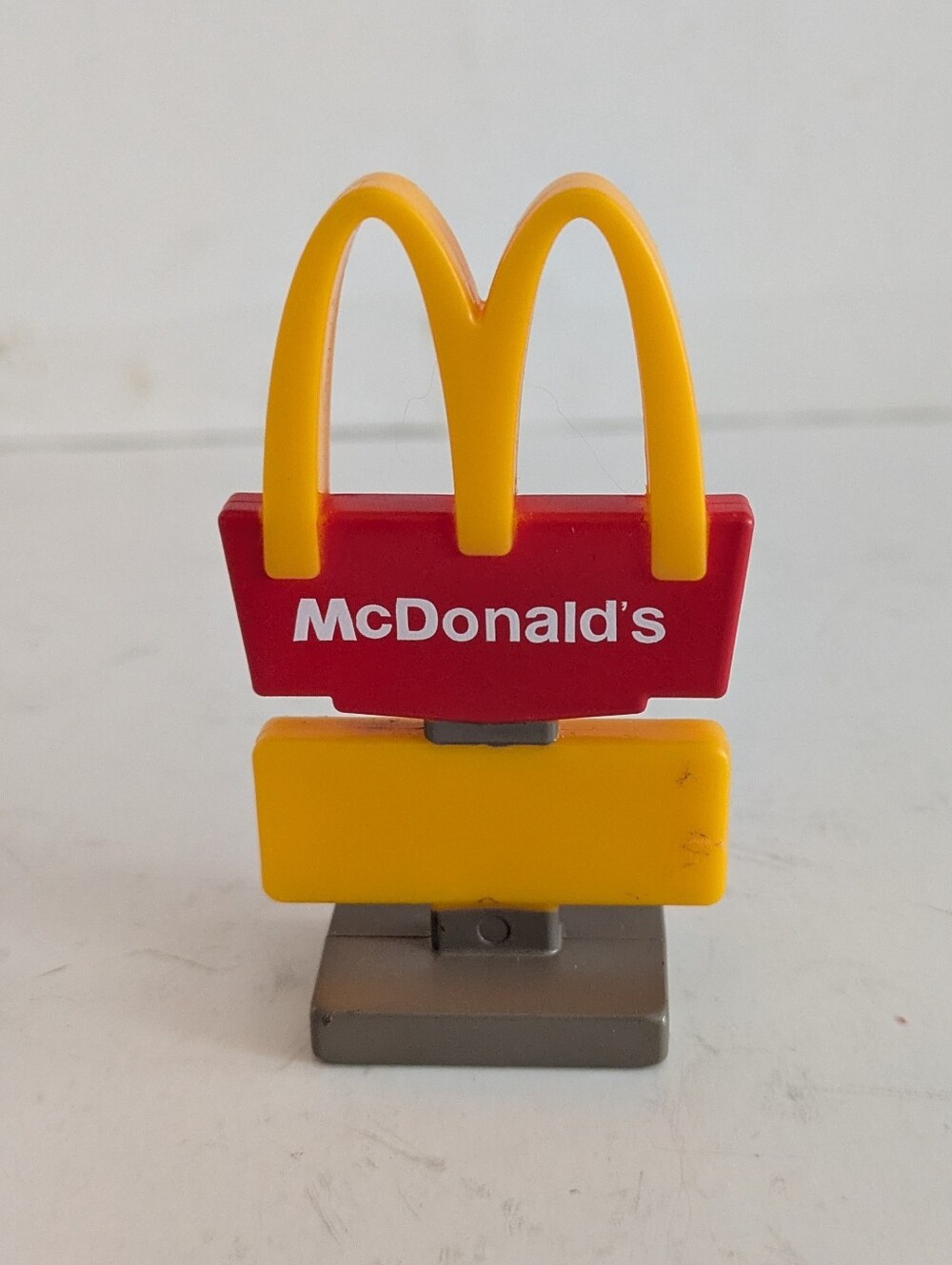 McDonald's Red & Yellow Miniature Logo Sign Happy Meal Item 2025